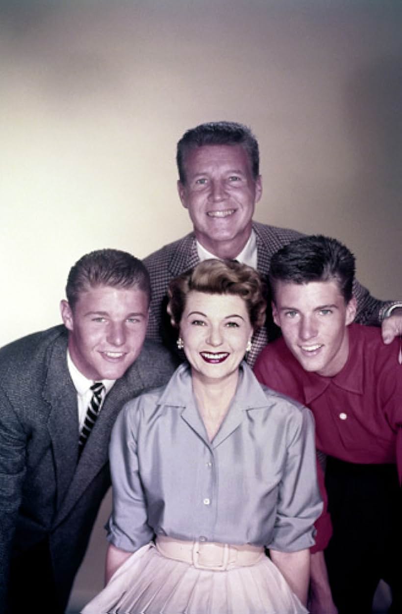 "The Adventures of Ozzie & Harriet" Harriet Hilliard, David Nelson, Ricky Nelson, Ozzie Nelson circa 1952