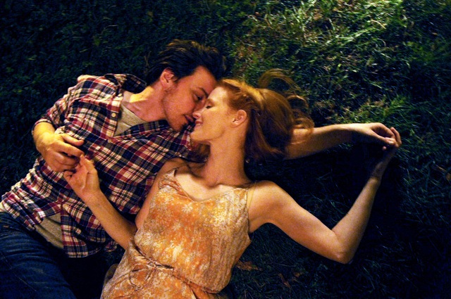 James McAvoy and Jessica Chastain in The Disappearance of Eleanor Rigby: Him (2013)