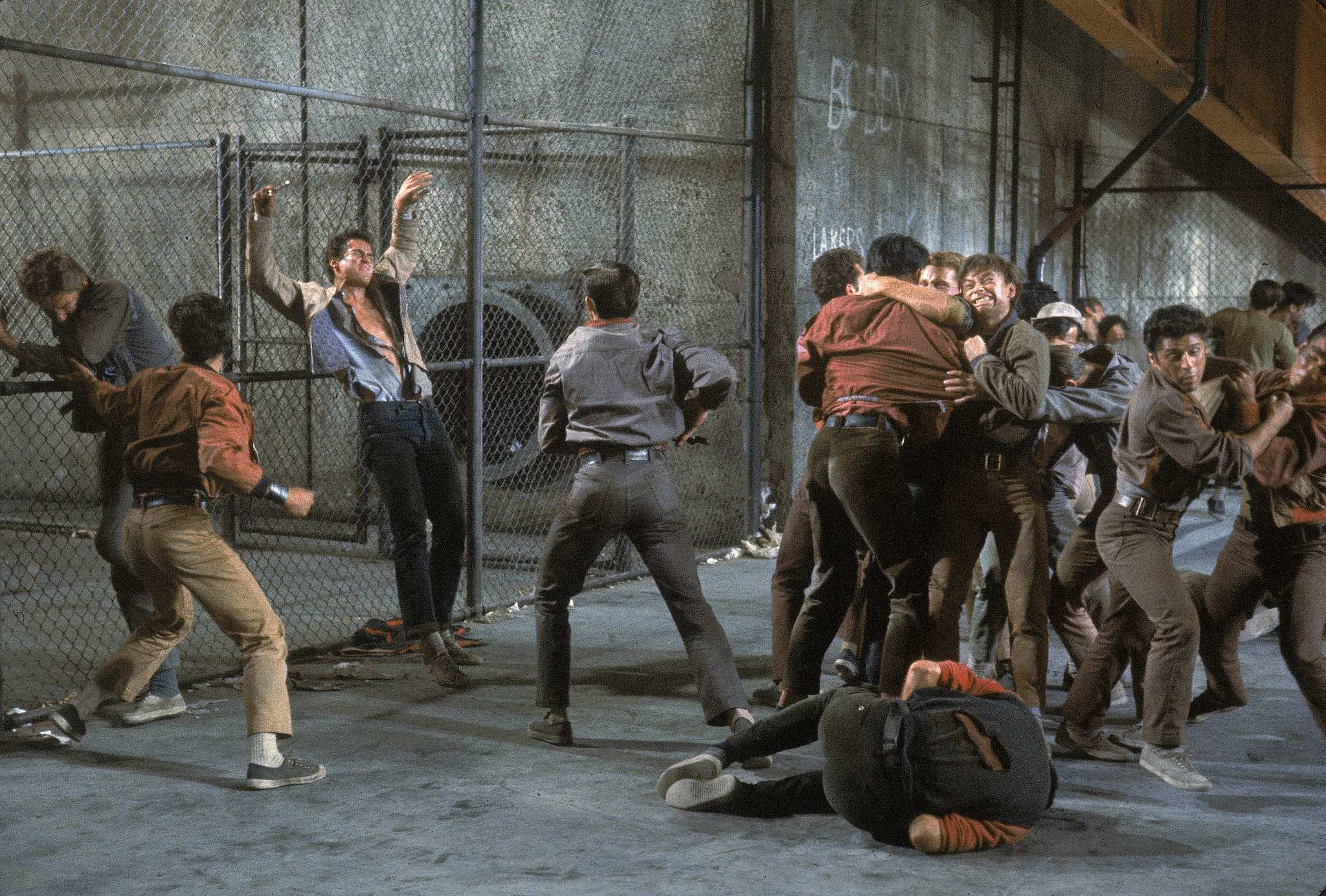 Richard Beymer, Robert Banas, and Tony Mordente in West Side Story (1961)