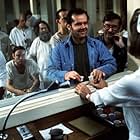 Jack Nicholson, Christopher Lloyd, Louise Fletcher, Michael Berryman, Nathan George, Ted Markland, William Redfield, and Delos V. Smith Jr. in One Flew Over the Cuckoo's Nest (1975)