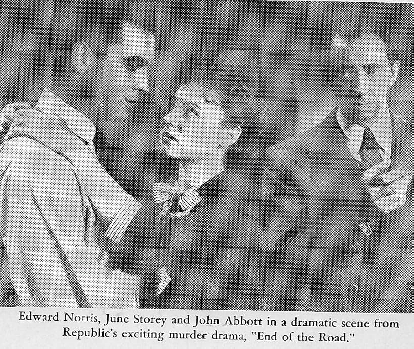 John Abbott, Edward Norris, and June Storey in End of the Road (1944)