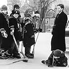 Emilio Estevez, Joshua Jackson, Brandon Quintin Adams, J.D. Daniels, Matt Doherty, Garette Ratliff Henson, Marguerite Moreau, Elden Henson, Aaron Schwartz, Jussie Smollett, and Shaun Weiss in The Mighty Ducks (1992)