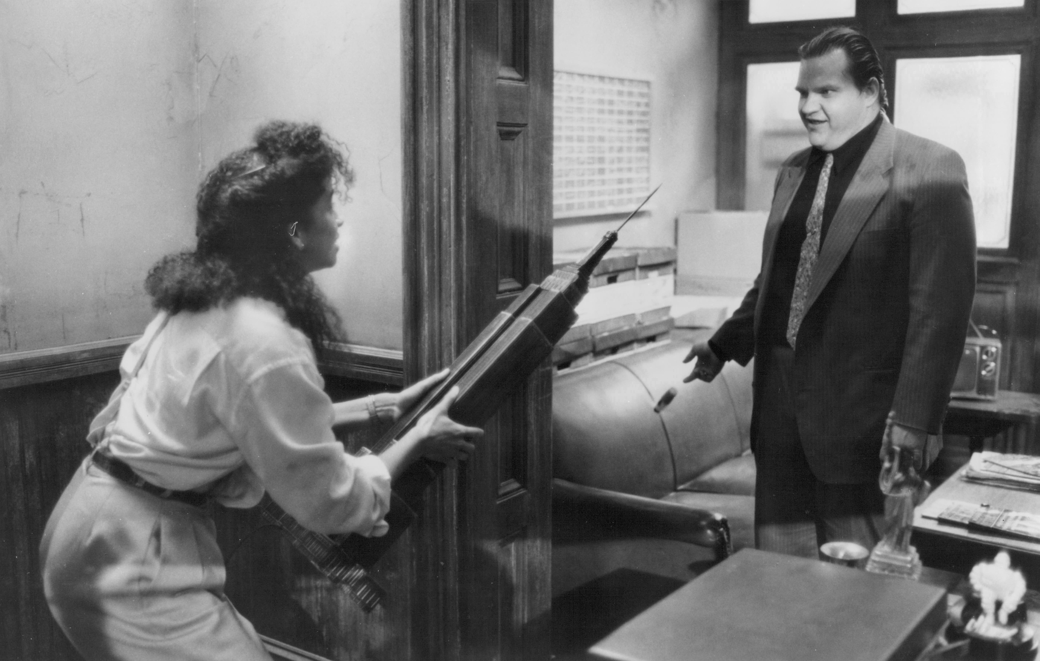 Rae Dawn Chong and Meat Loaf in The Squeeze (1987)