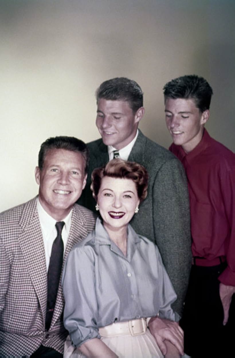 "The Adventures of Ozzie & Harriet" Harriet Hilliard, David Nelson, Ricky Nelson, Ozzie Nelson circa 1952