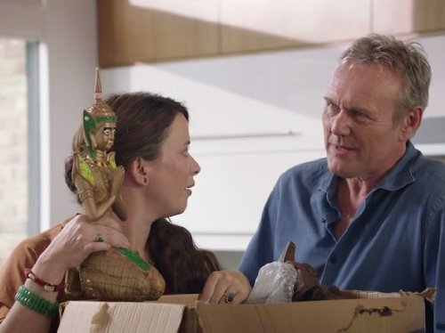 Anthony Head and Eve Myles in You, Me & Them (2013)