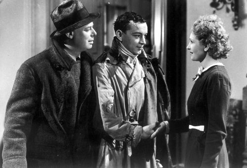 Nora Gregor, Jean Renoir, and Roland Toutain in The Rules of the Game (1939)