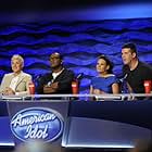 Ellen DeGeneres, Simon Cowell, Randy Jackson, and Kara DioGuardi in American Idol (2002)