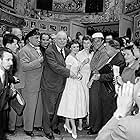 Gene Kelly, Betsy Blair, Jean Renoir, and Charles Vanel