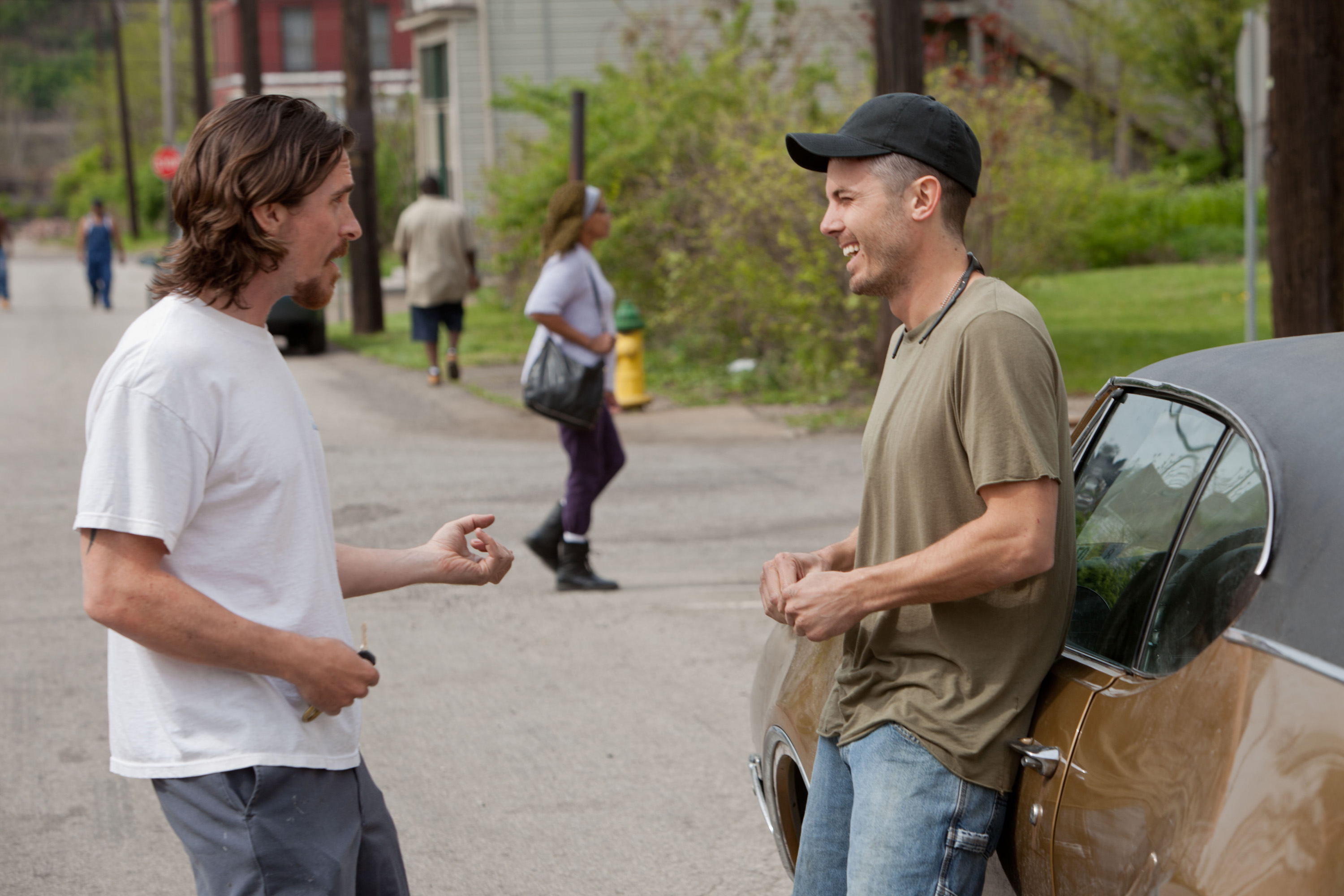 Christian Bale and Casey Affleck in Out of the Furnace (2013)