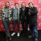 Jack Black, Gregg Turkington, Rick Alverson, and Tye Sheridan at an event for Entertainment (2015)