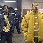 Larenz Tate, Ludacris, and Ime Etuk in Crash (2004)