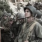 Ori Pfeffer, Andrew Garfield, and Luke Bracey in Hacksaw Ridge (2016)