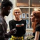 Hebe Beardsall, Emmanuel Imani, and Emily Carey in Geek Girl (2024)