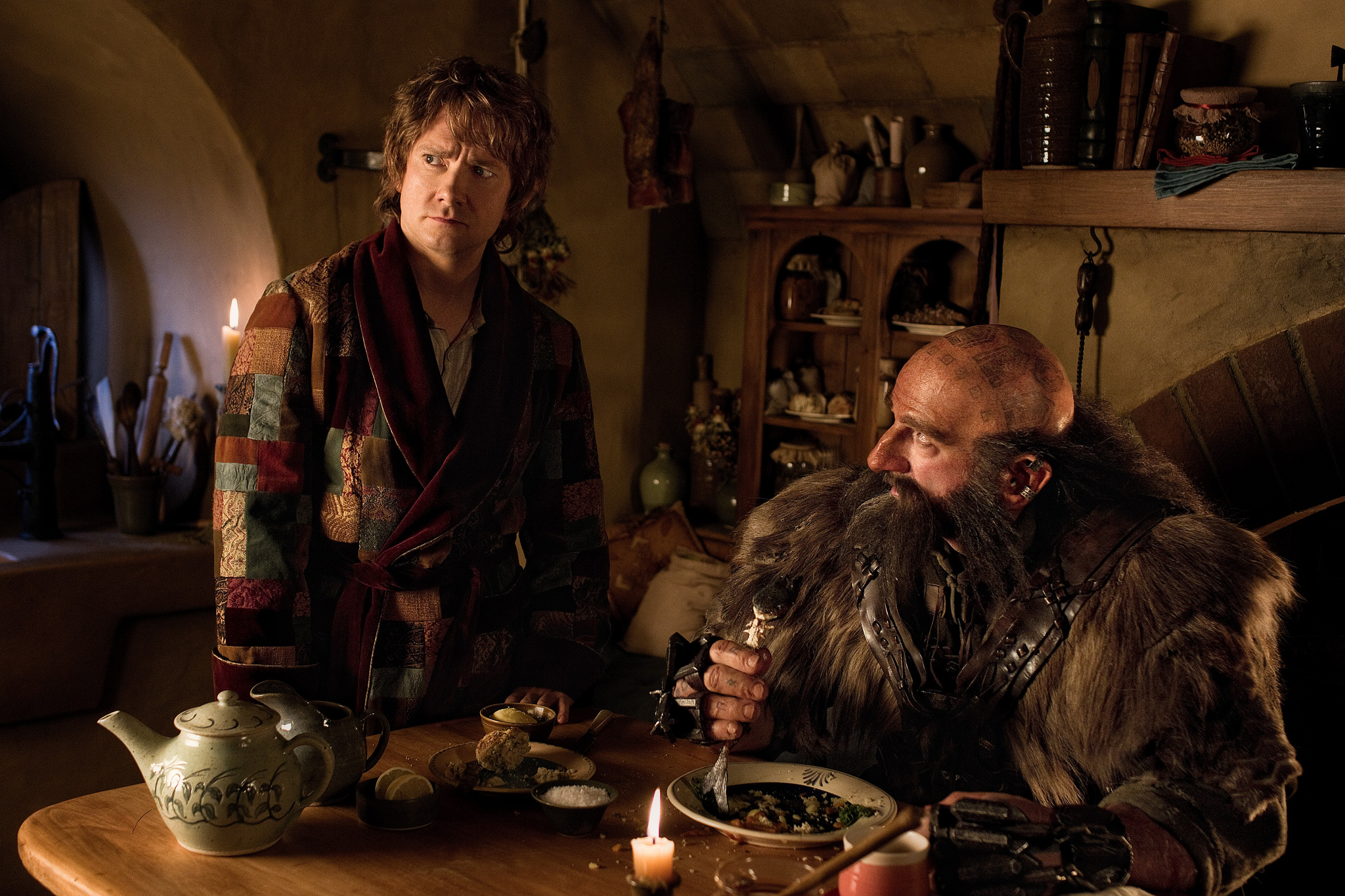 Martin Freeman and Graham McTavish in The Hobbit: An Unexpected Journey (2012)