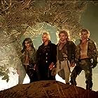 Kiefer Sutherland, Brooke McCarter, Alex Winter, and Billy Wirth in The Lost Boys (1987)