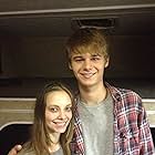 Tyler Jaye and Rebekah Kennedy on set of "The Conduit"