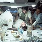 Sigourney Weaver, Ian Holm, John Hurt, Tom Skerritt, Veronica Cartwright, Yaphet Kotto, and Harry Dean Stanton in Alien (1979)