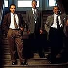 Russell Crowe, Kevin Spacey, James Cromwell, and Guy Pearce in L.A. Confidential (1997)