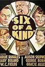 W.C. Fields, Gracie Allen, Mary Boland, George Burns, Charles Ruggles, and Alison Skipworth in Six of a Kind (1934)