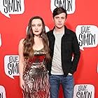 Nick Robinson and Katherine Langford at an event for Love, Simon (2018)