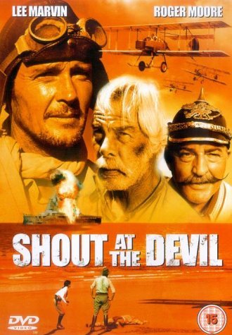 Roger Moore, Lee Marvin, and Reinhard Kolldehoff in Shout at the Devil (1976)