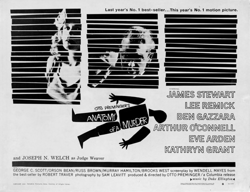 "Anatomy of a Murder" (Saul Bass Poster) 1959 Columbia Pictures