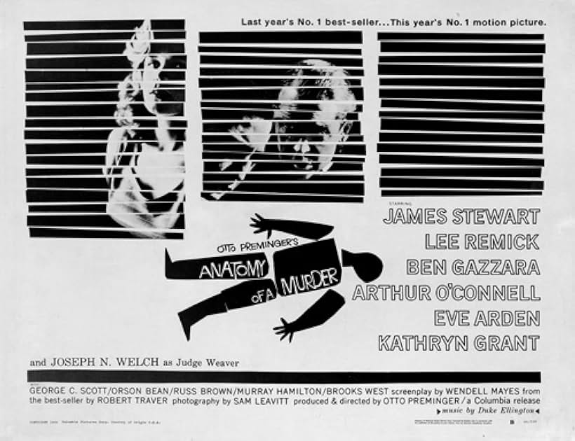 "Anatomy of a Murder" (Saul Bass Poster) 1959 Columbia Pictures