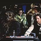 Harrison Ford, Anthony Daniels, Carrie Fisher, Mark Hamill, and Peter Mayhew in Star Wars: Episode VI - Return of the Jedi (1983)