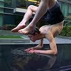 Elbow Stand on Fountain Block