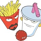 Dave Willis, Carey Means, and Dana Snyder in Aqua Teen Hunger Force Colon Movie Film for Theaters (2007)