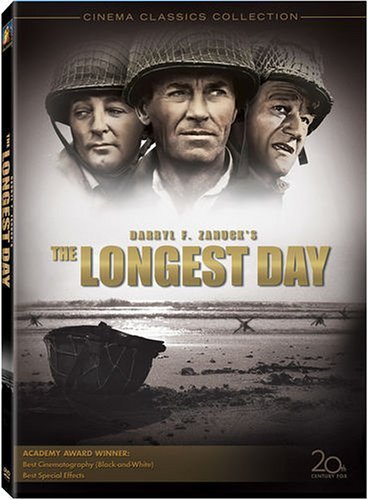 Henry Fonda, Robert Mitchum, and John Wayne in The Longest Day (1962)