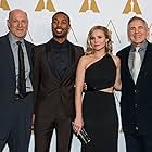 Kristen Bell, Michael B. Jordan, Neil Meron, and Craig Zadan