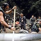 Burt Reynolds, Jon Voight, Ned Beatty, John Boorman, and Ronny Cox in Deliverance (1972)
