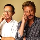 Johnny Hallyday and Patrice Leconte at an event for Man on the Train (2002)