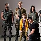 Shane Black, Keegan-Michael Key, Sterling K. Brown, Olivia Munn, Boyd Holbrook, Jacob Tremblay, and Trevante Rhodes in The Predator (2018)