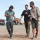 Guy Pearce, Robert Pattinson, and David Michôd in The Rover (2014)