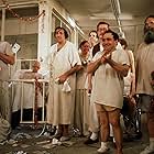 Danny DeVito, Christopher Lloyd, Vincent Schiavelli, Michael Berryman, William Duell, Josip Elic, William Redfield, and Delos V. Smith Jr. in One Flew Over the Cuckoo's Nest (1975)