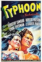 Dorothy Lamour and Robert Preston in Typhoon (1940)