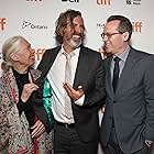 Thom Powers, Jane Goodall, and Brett Morgen at an event for Jane (2017)