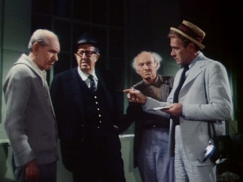 John Bleifer, Ned Glass, Darren McGavin, and Phil Silvers in Kolchak: The Night Stalker (1974)