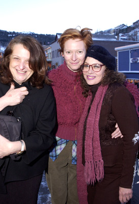 Karen Black, Lynn Hershman Leeson, and Tilda Swinton at an event for Teknolust (2002)
