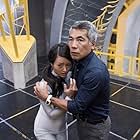 Hiro Kanagawa and Kiki Sukezane in Heroes Reborn (2015)