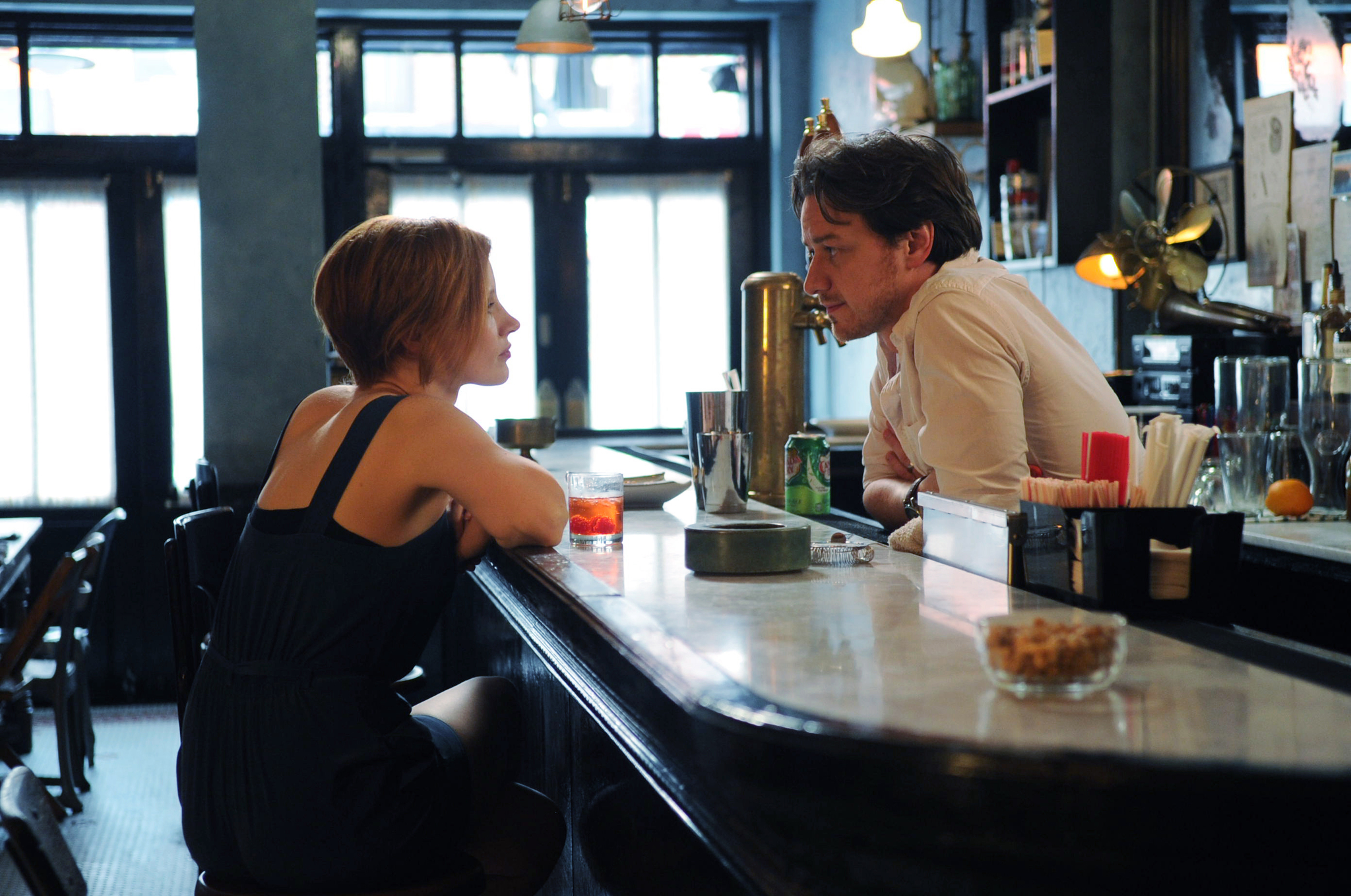 James McAvoy and Jessica Chastain in The Disappearance of Eleanor Rigby: Them (2014)