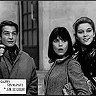 Catherine-Isabelle Duport, Chantal Goya, and Jean-Pierre Léaud in Masculine Feminine (1966)