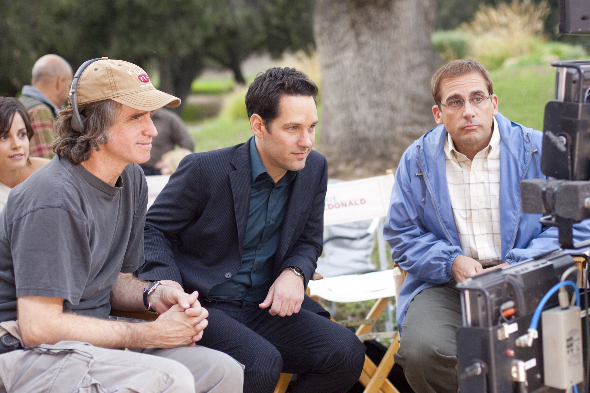 Jay Roach, Steve Carell, and Paul Rudd in Dinner for Schmucks (2010)