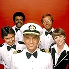 Fred Grandy, Bernie Kopell, Ted Lange, Gavin MacLeod, and Lauren Tewes in The Love Boat (1977)