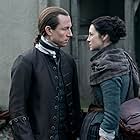 Tobias Menzies and Caitríona Balfe in Outlander (2014)