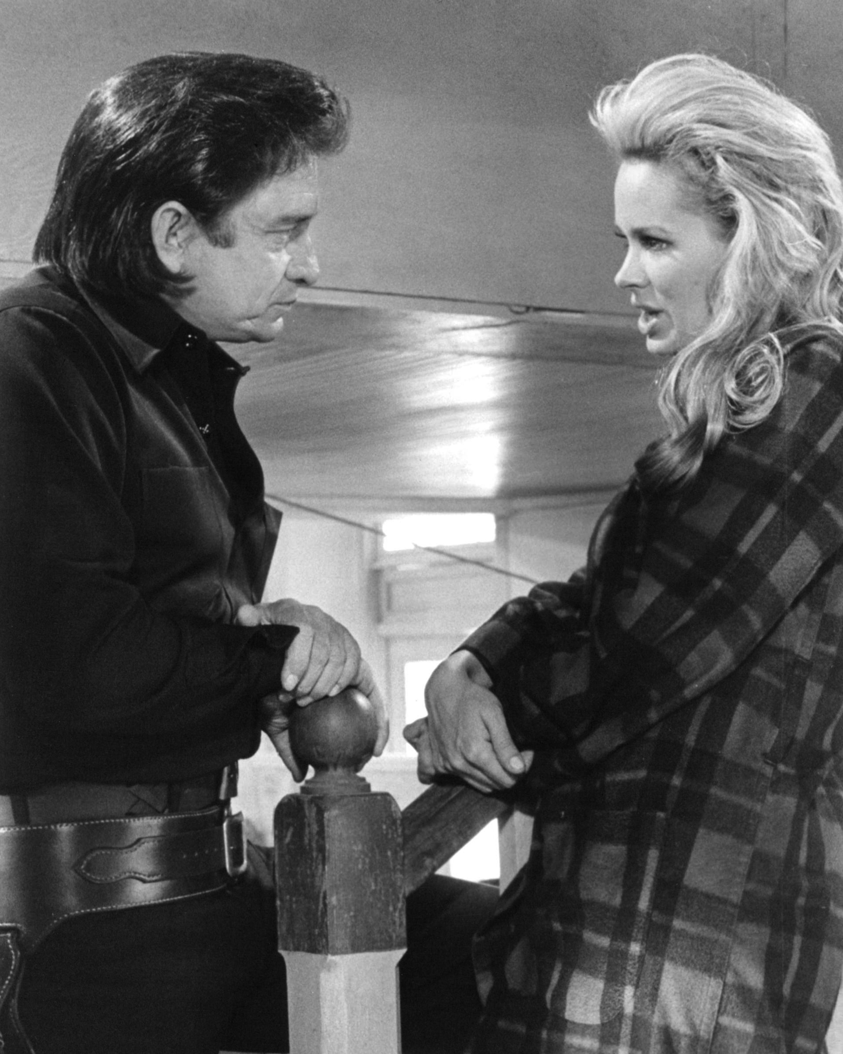 Karen Black and Johnny Cash at an event for A Gunfight (1971)