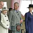 King Charles III, Prince Philip, Princess Anne, and Queen Elizabeth II