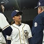 Mark-Paul Gosselaar, Dan Lauria, and Kylie Bunbury in Pitch (2016)